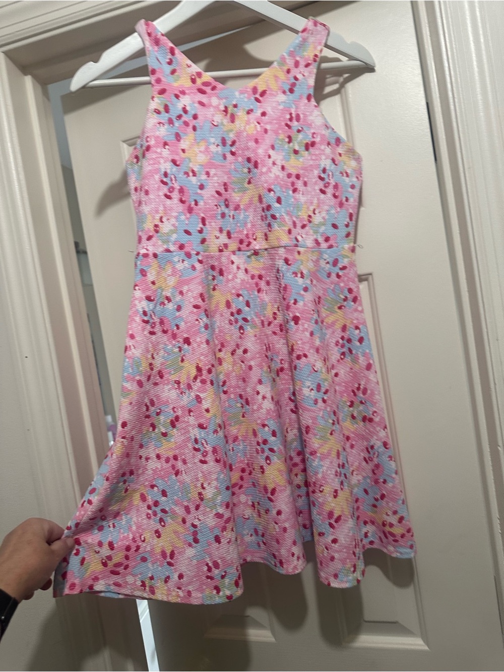 Lavender Moon Pink Multi-Color Floral Fit-and-Flare Dress
